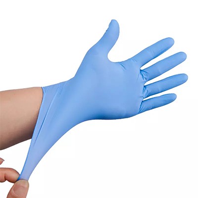 Blue Nitrile Gloves Large